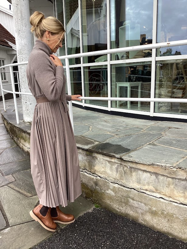 Knit Plisse Dress
