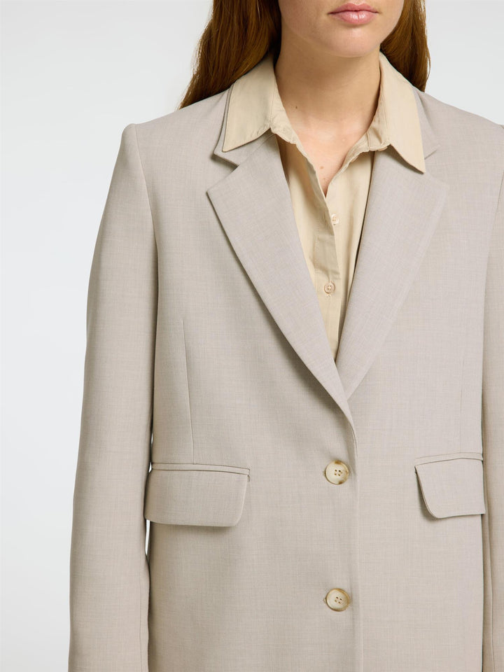 RITA LS RELAXED BLAZER MEL