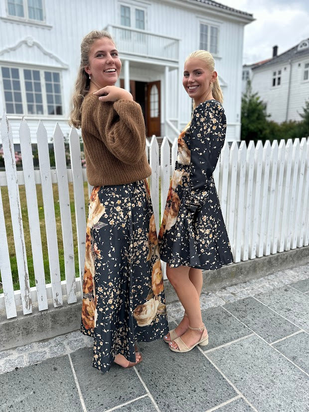 Tailored Satin Belt Dress