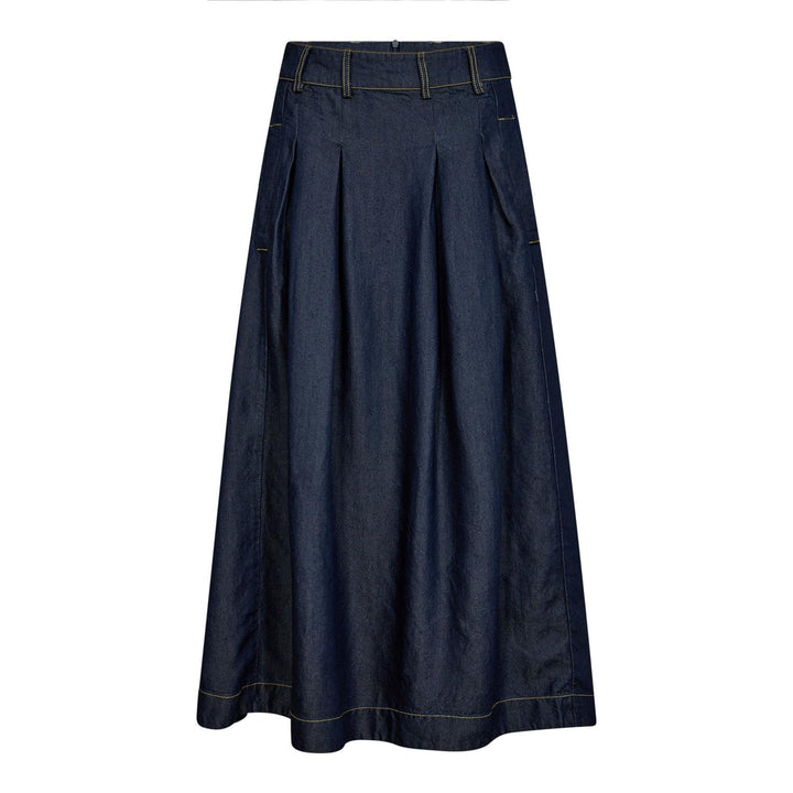 Anya Denim Pleat Skirt