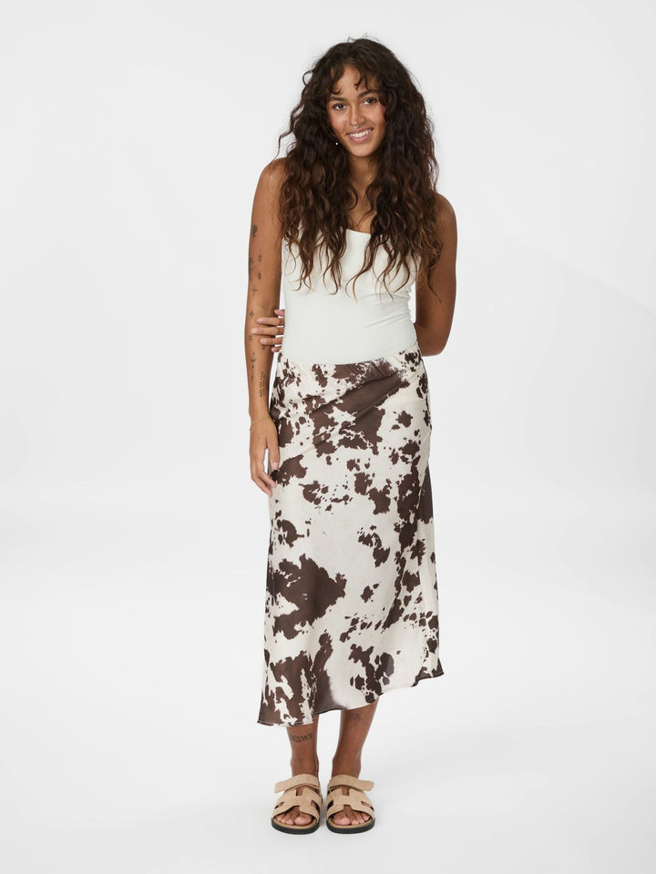 Viso Cow Print Skirt