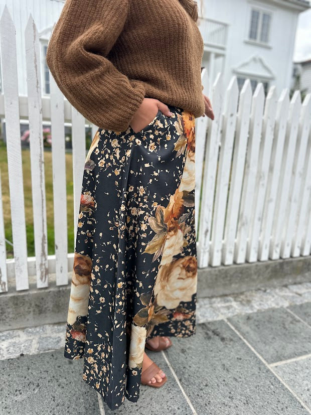 Tailored Satin Skirt