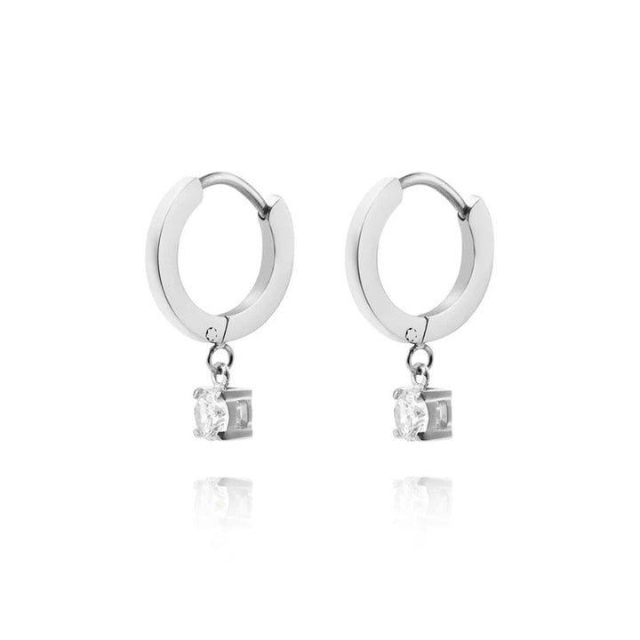 Jolie Silver Hoops