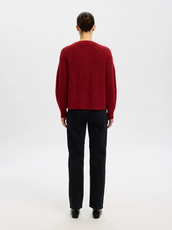 SLFLULU LS KNIT SHORT CARDIGAN