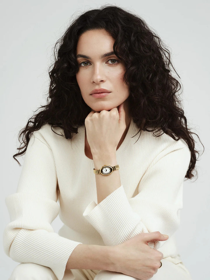 Belle Oval Gold Watch