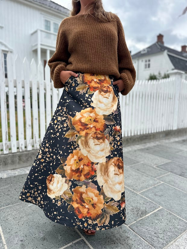 Tailored Satin Skirt