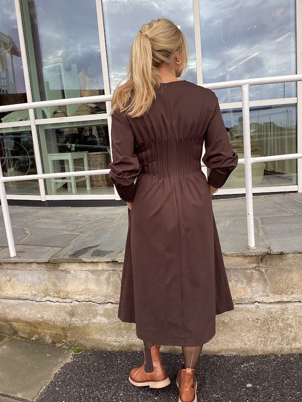 Abito Long Chocolate Dress