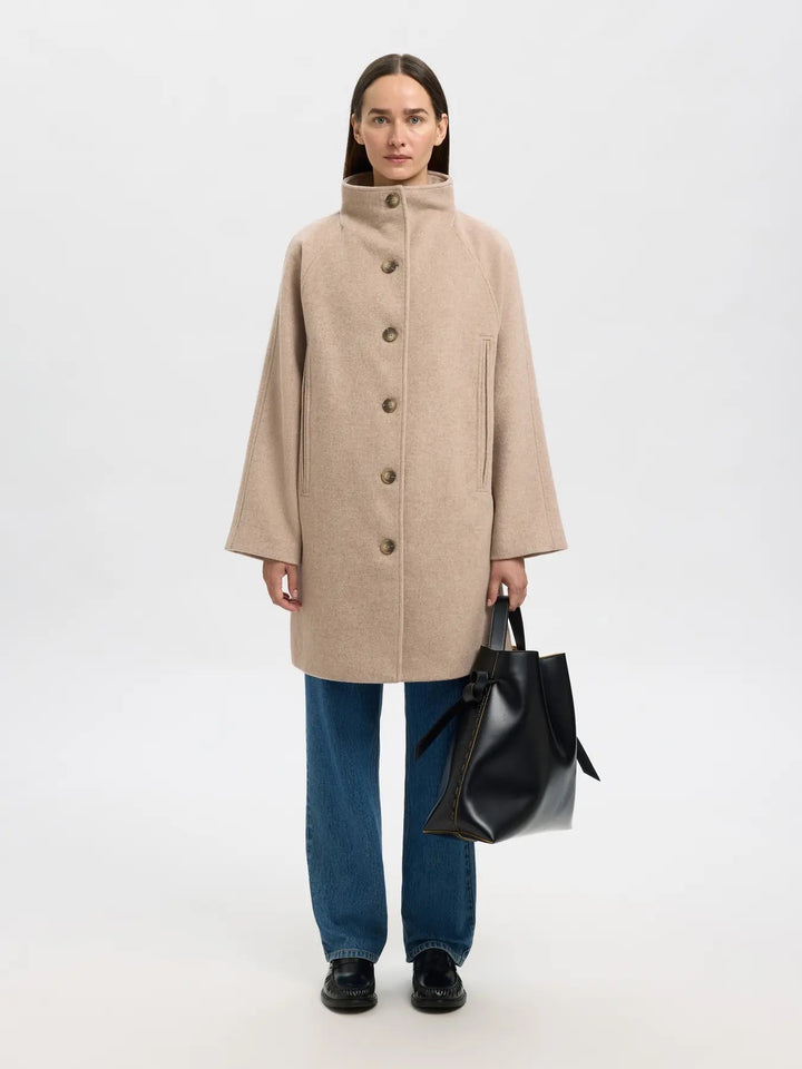 SLFVINNI WOOL BLEND COAT