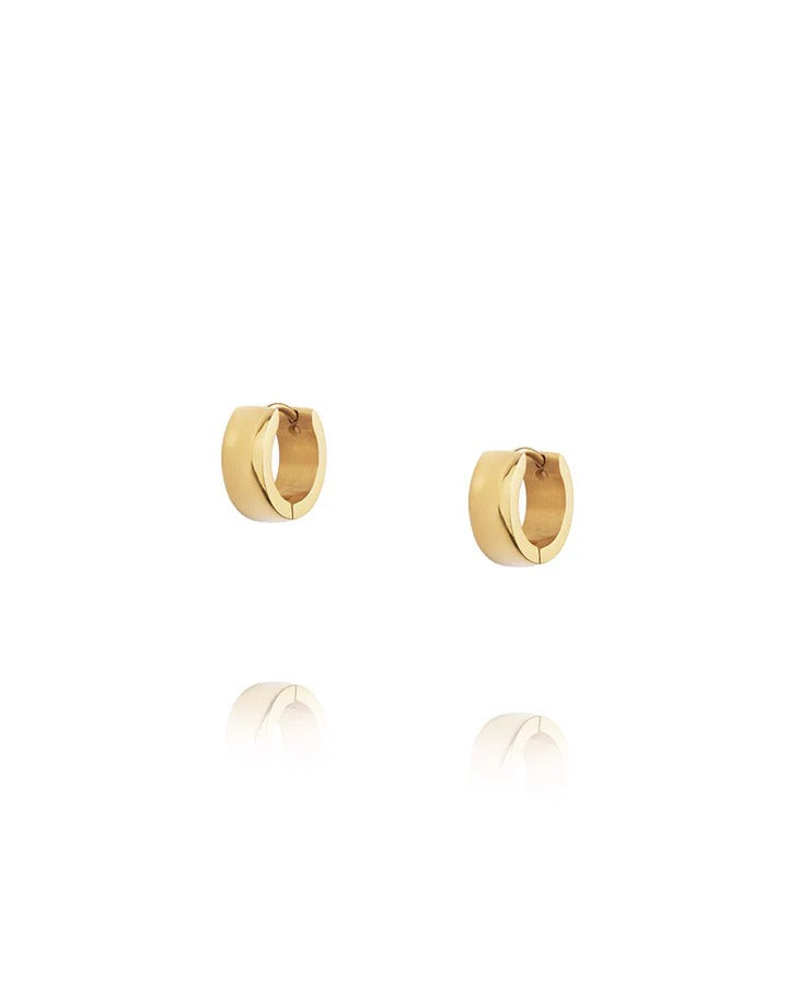 Chunky Gold Hoops Small