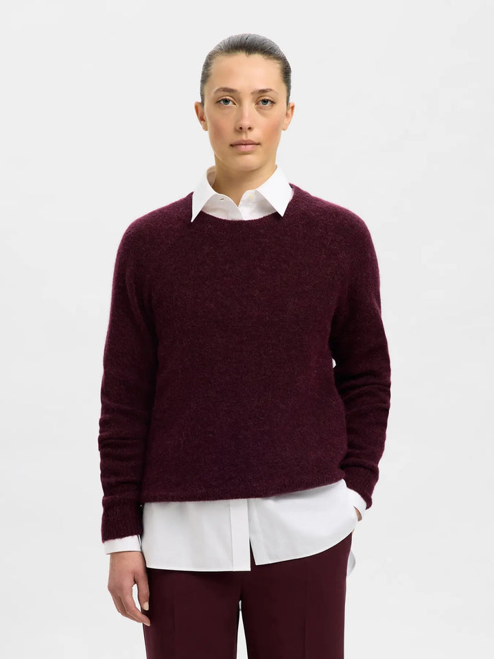 SLFLULU LS KNIT O-NECK