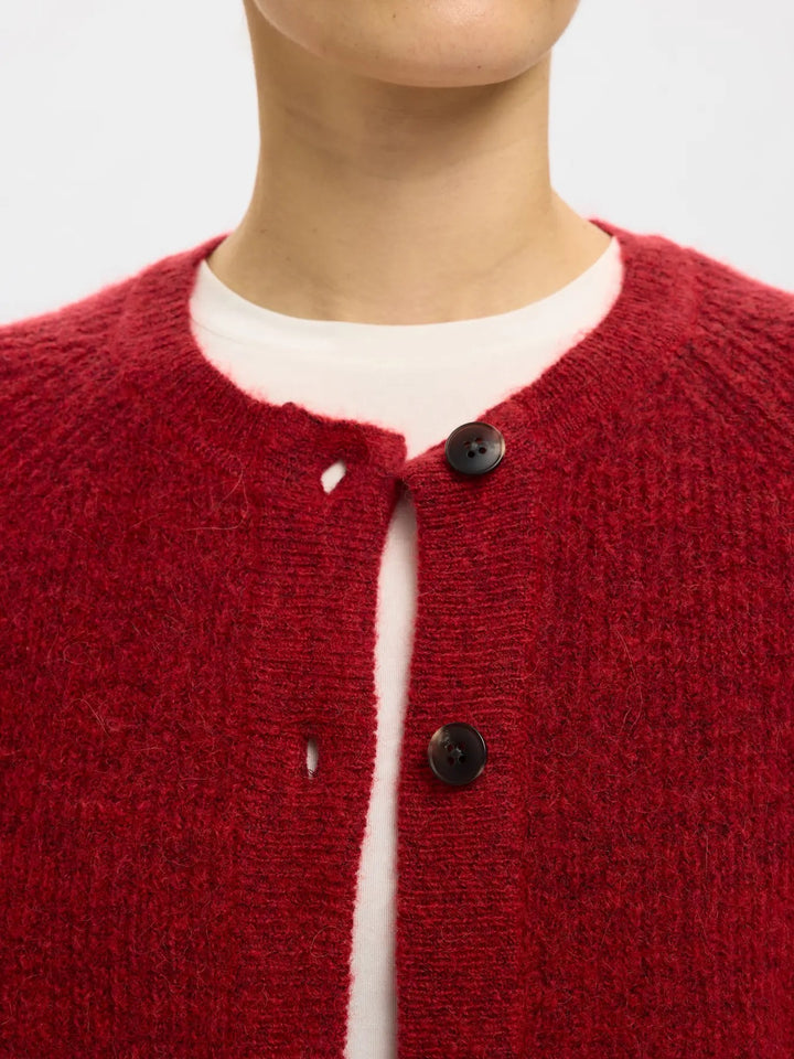 SLFLULU LS KNIT SHORT CARDIGAN