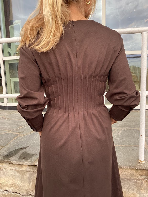 Abito Long Chocolate Dress