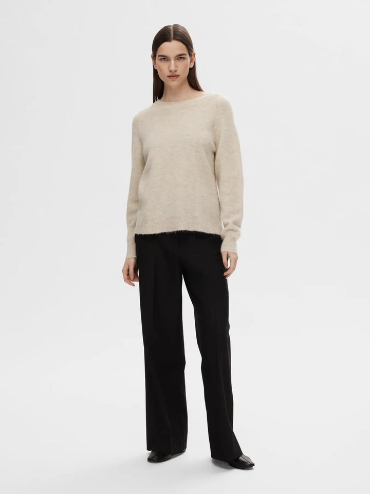 SLFLULU LS KNIT O-NECK