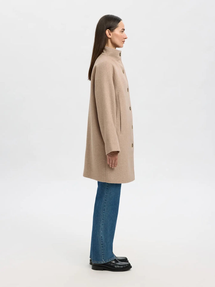 SLFVINNI WOOL BLEND COAT