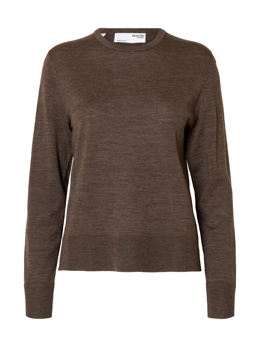 SLFTHEA LS KNIT MERINO O-NECK NOOS