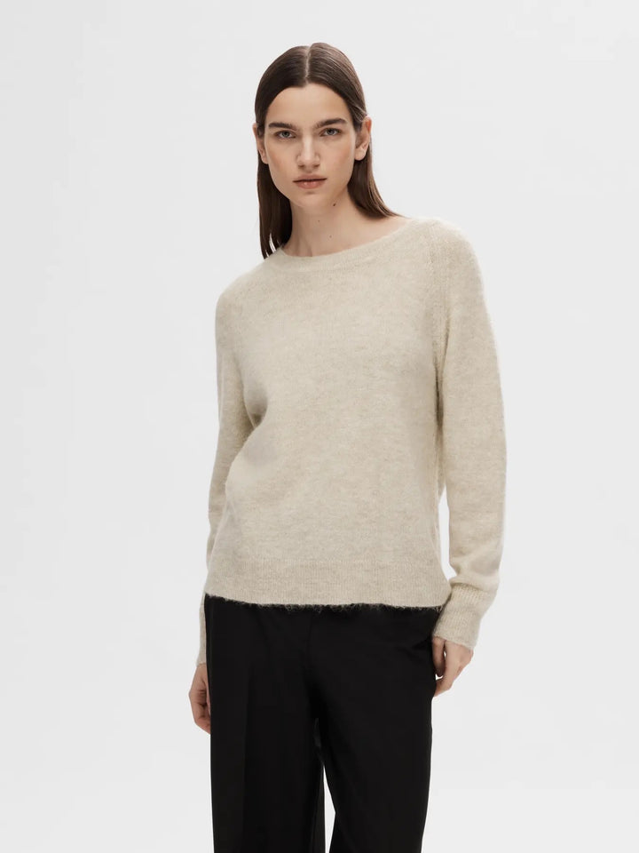 SLFLULU LS KNIT O-NECK
