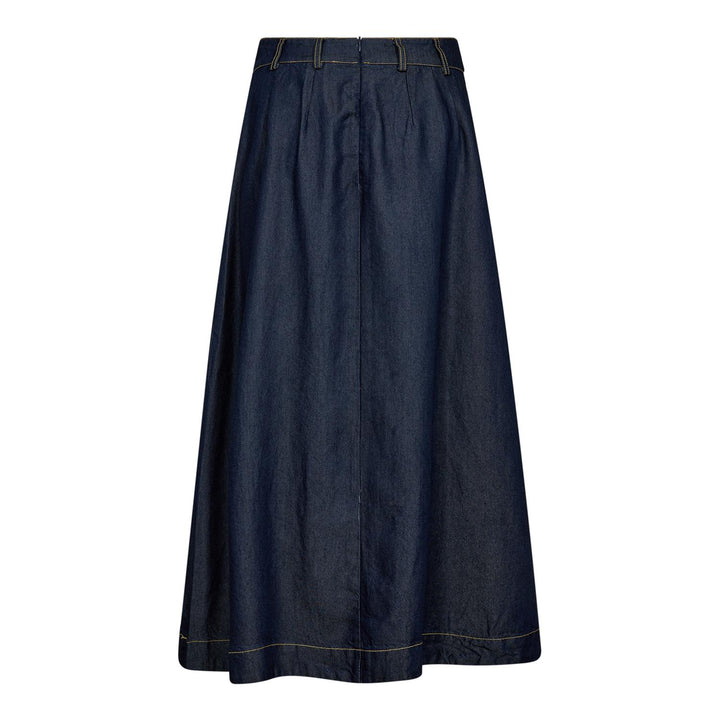 Anya Denim Pleat Skirt