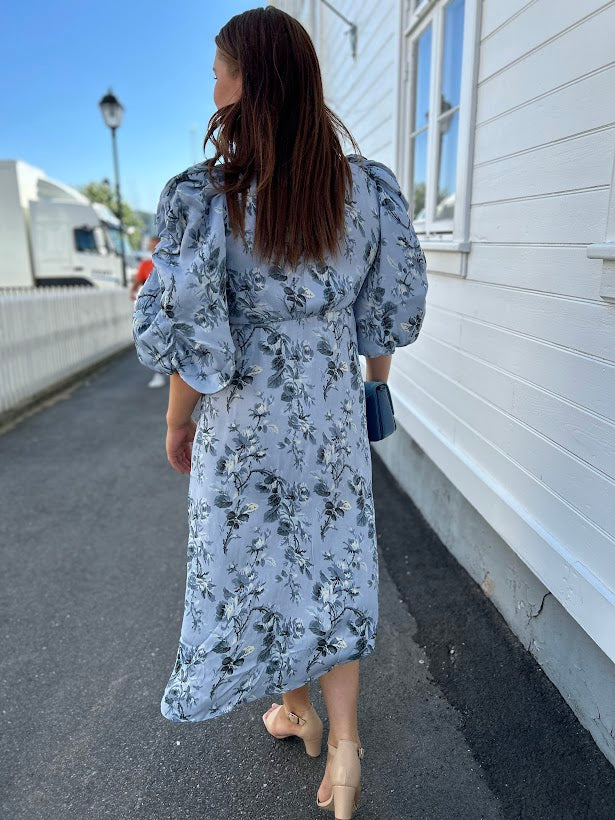 Crepe Satin Midi Dress