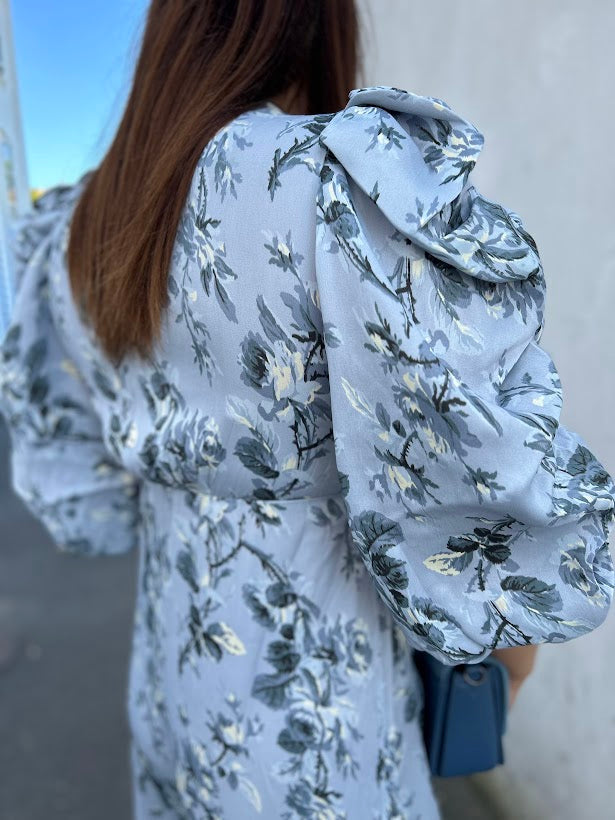 Crepe Satin Midi Dress