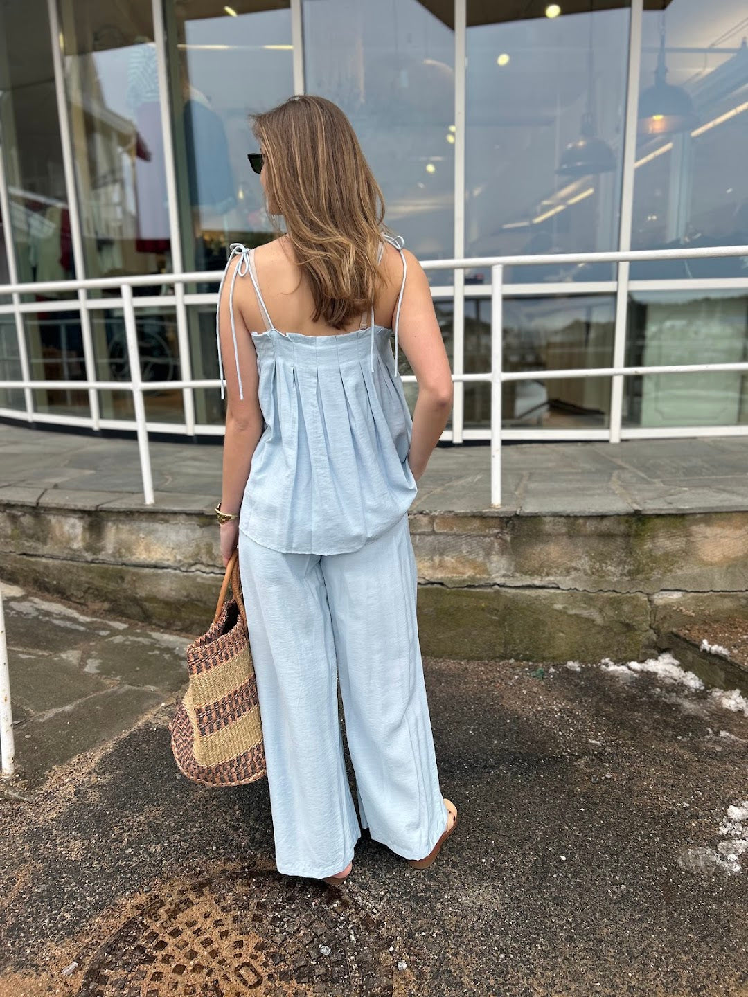 Pantaloni pleat wide