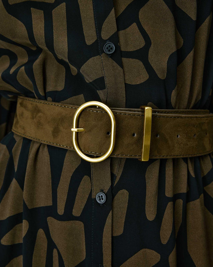 Swinton suede effect belt
