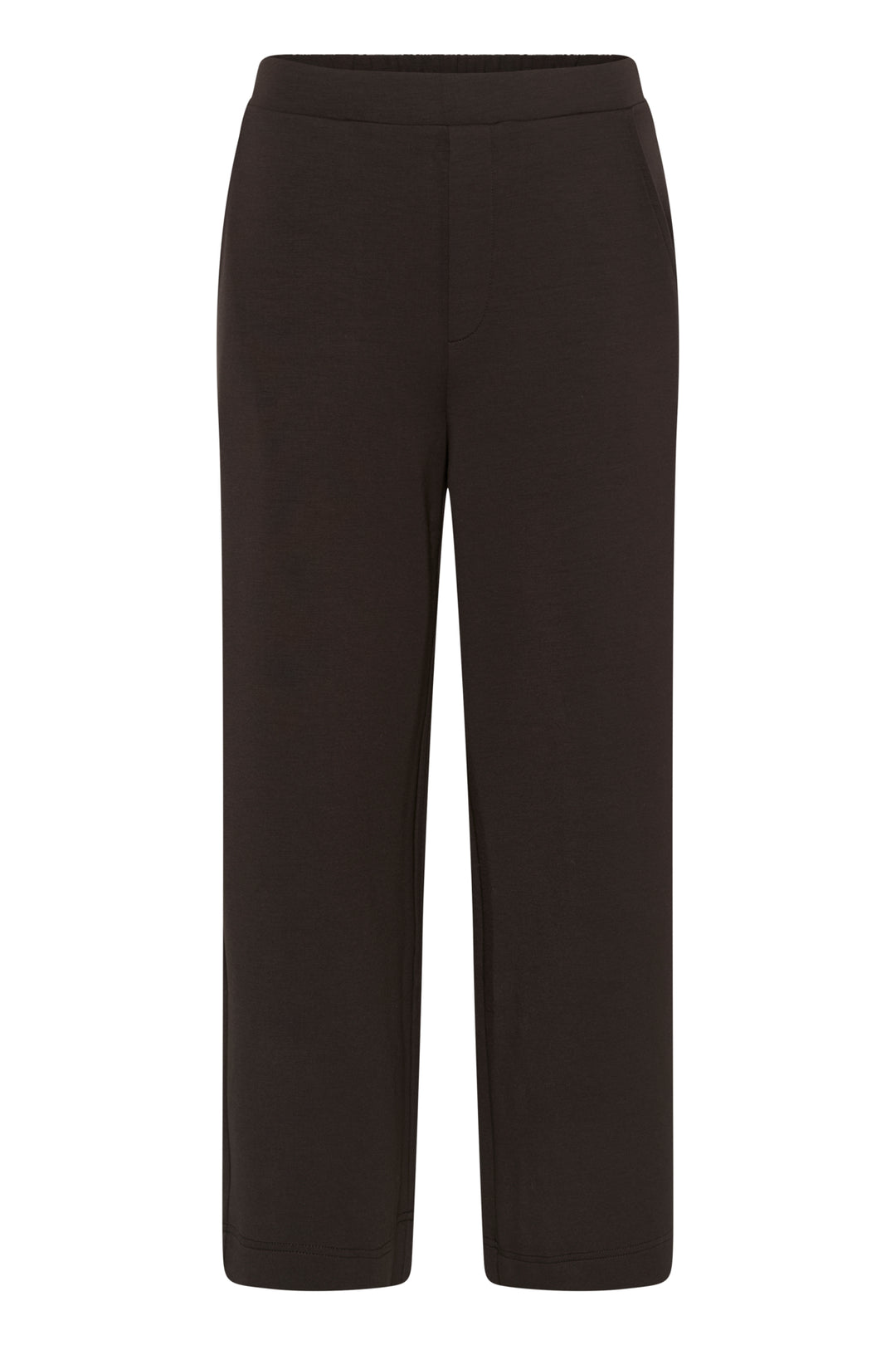 gincette cropped pant chocolate brown