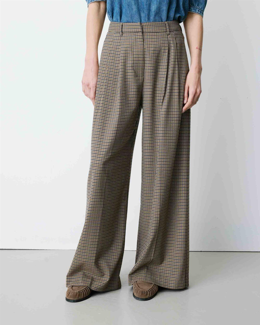 Ayen Houndstooth tailored pants