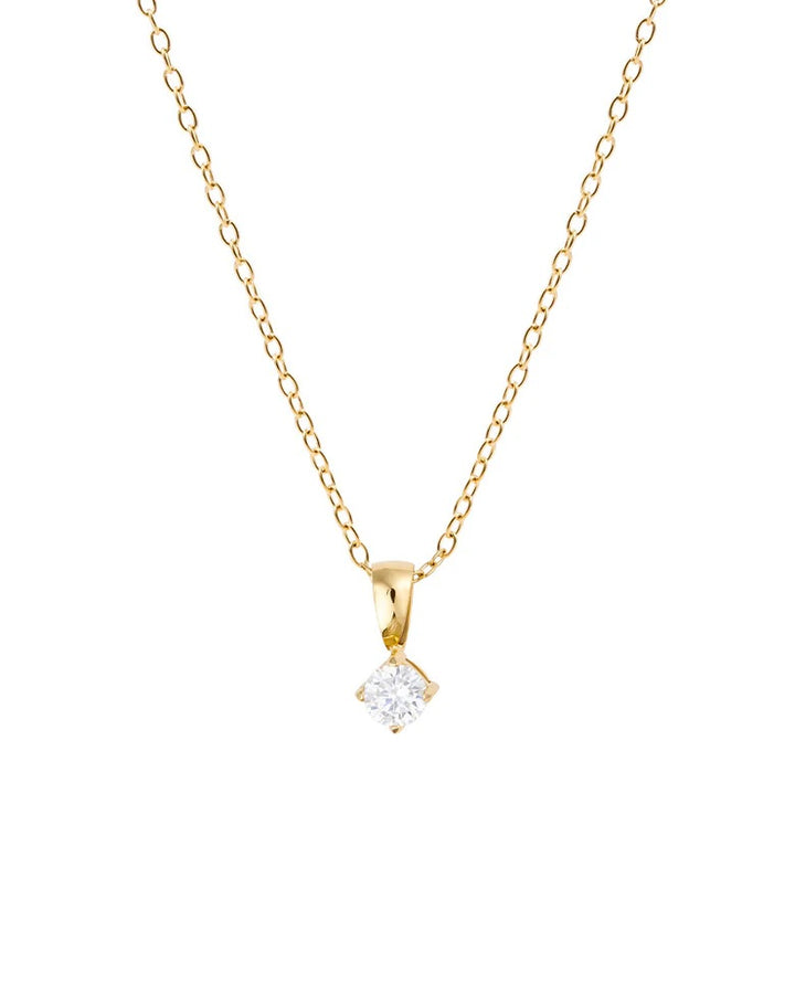 Jolie Gold Necklace White