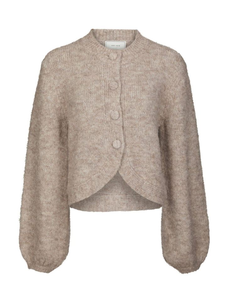 Gio fluffy knit cardigan beige
