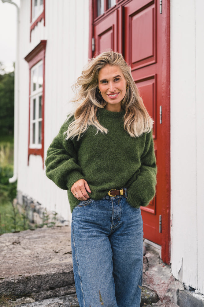 Thea amalie pullover chive melange