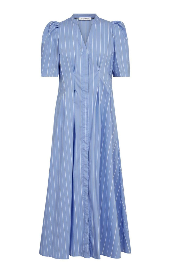 Teran Stripe Pleat Dress