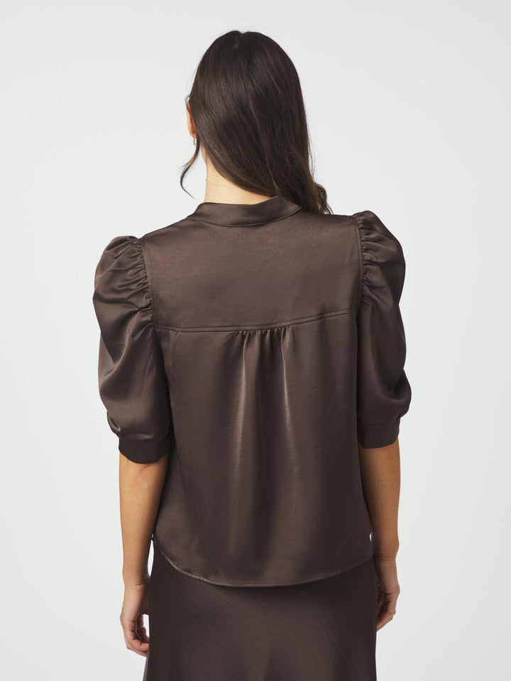 Roella heavy sateen bluse