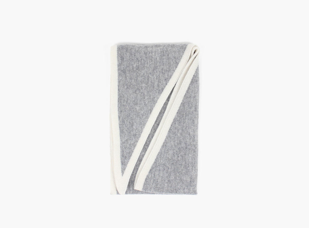Lara duo wool cashmere triangle grey