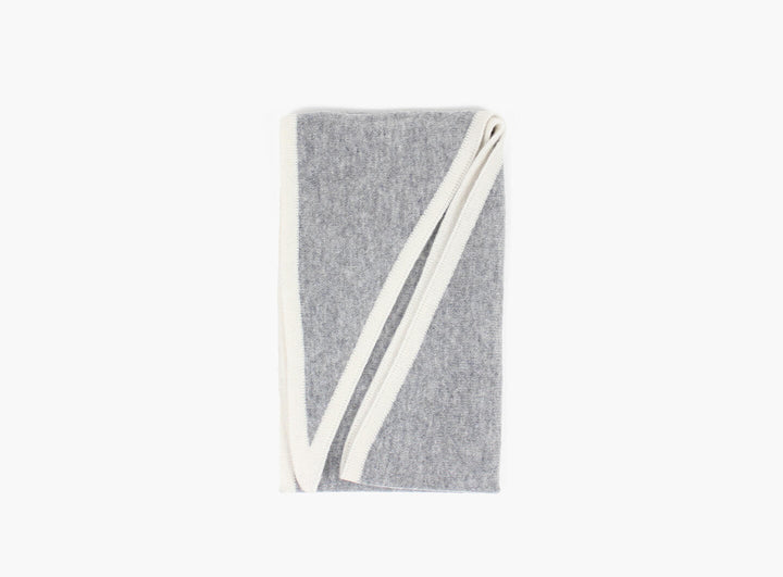 Lara duo wool cashmere triangle grey
