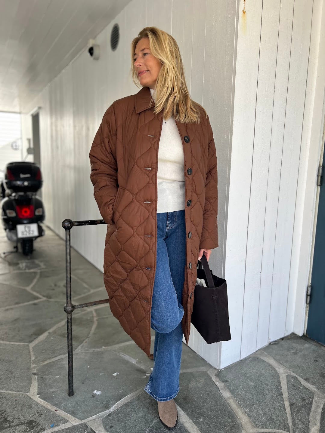 Carine jakke downtown brown