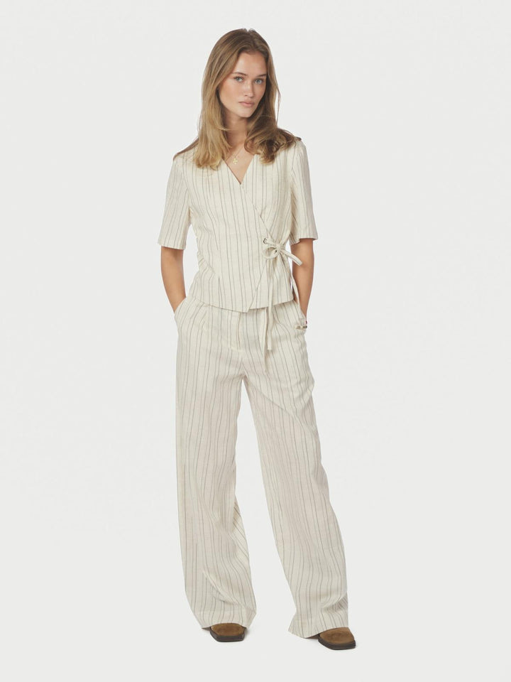 Simmo Stripe Eyelet Blouse