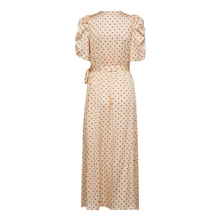 Cambria Dot Wrap Dress