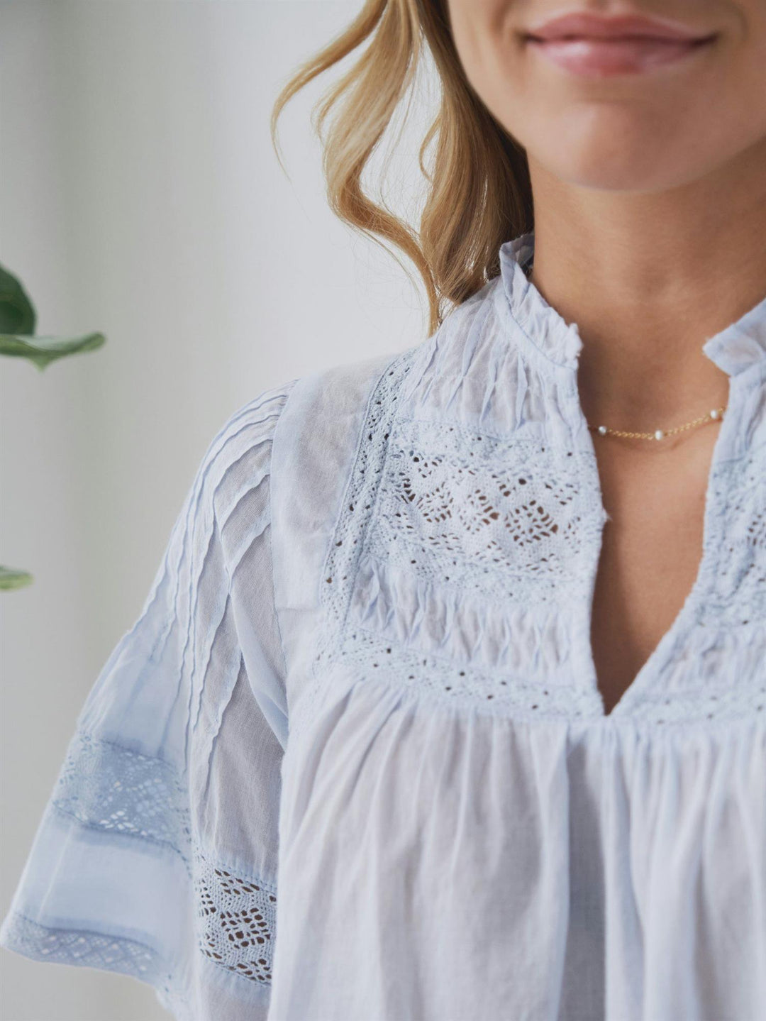 Siama S Voile Blouse light blue