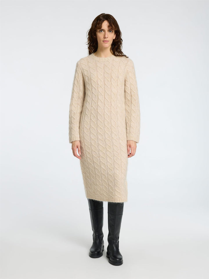 Almina LS Knit Cable Dress