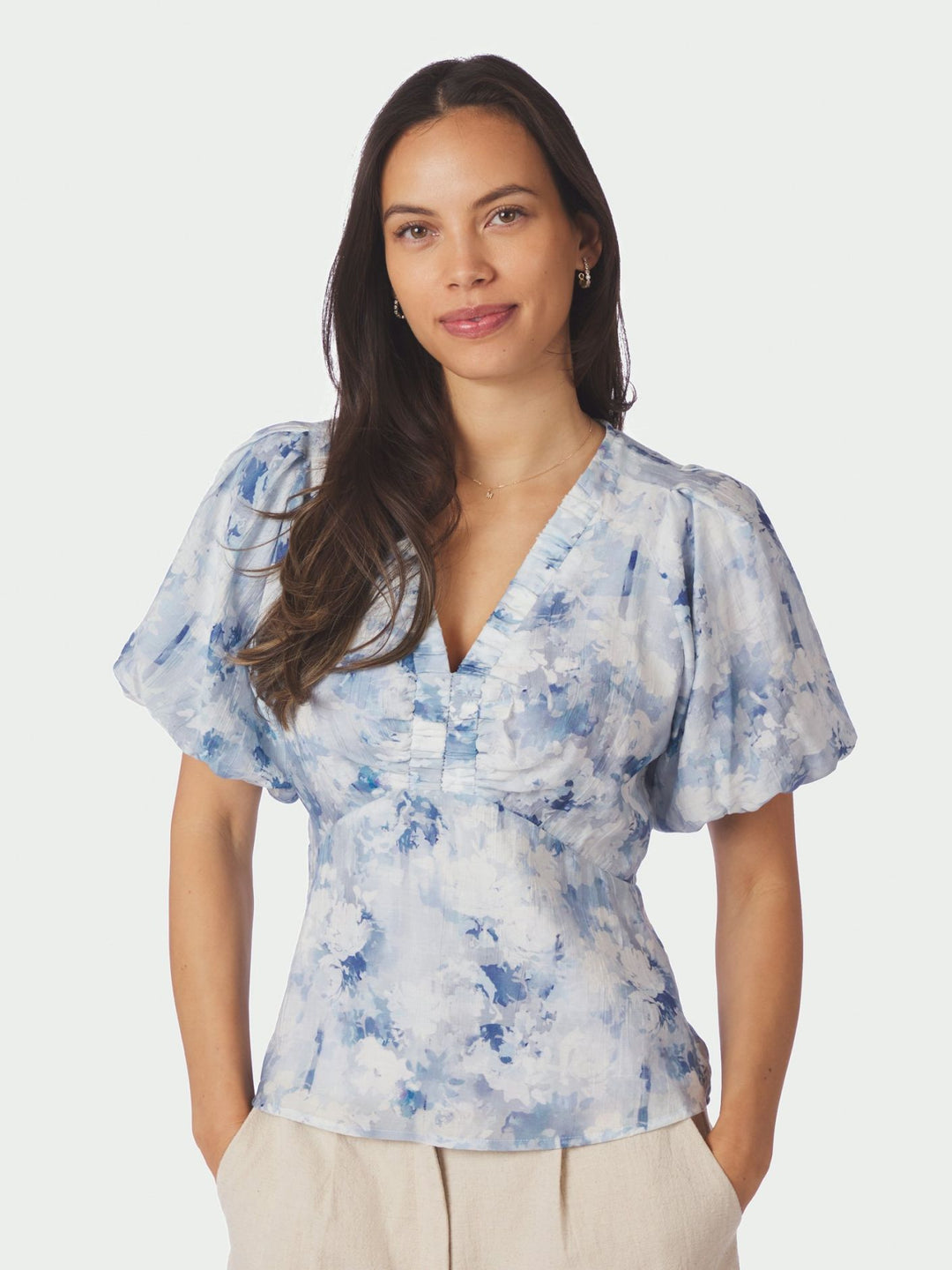 Irina Floral Fusion blouse