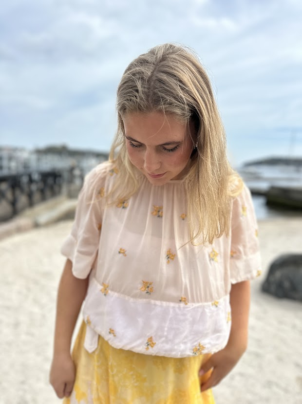 Organza Cropped Top