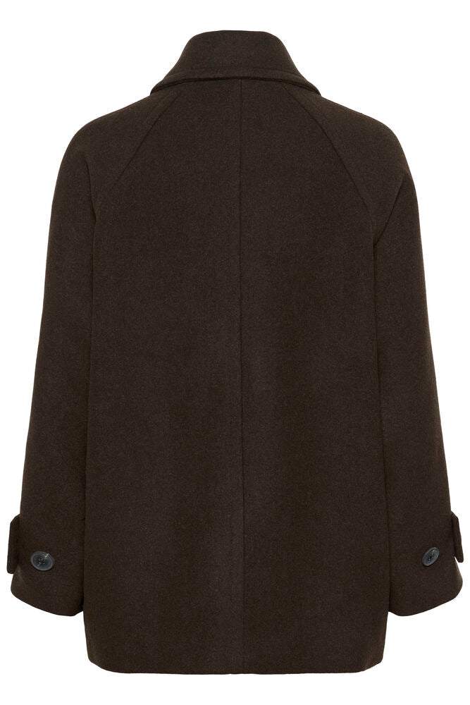Thora minona coat chocolate brown