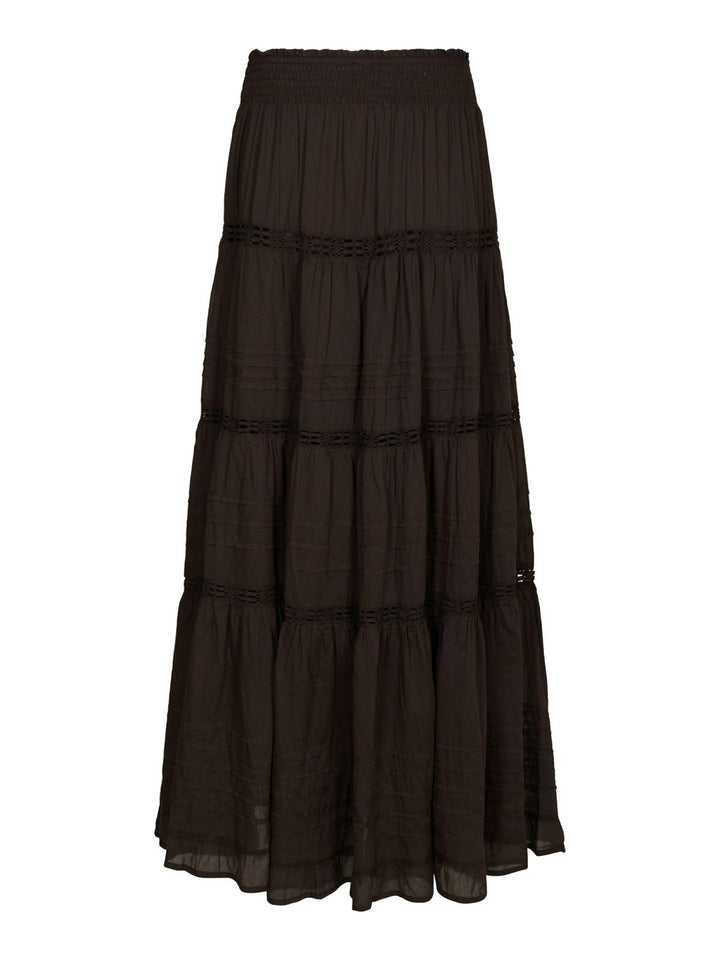 Felicia voile skirt dark brown