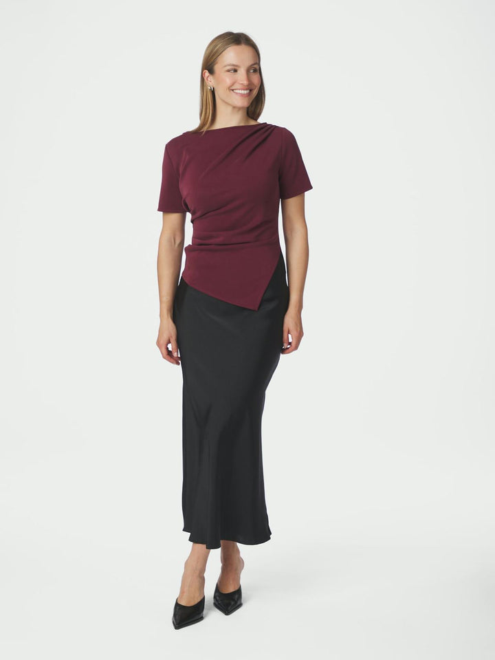 rasmine soft blouse wine