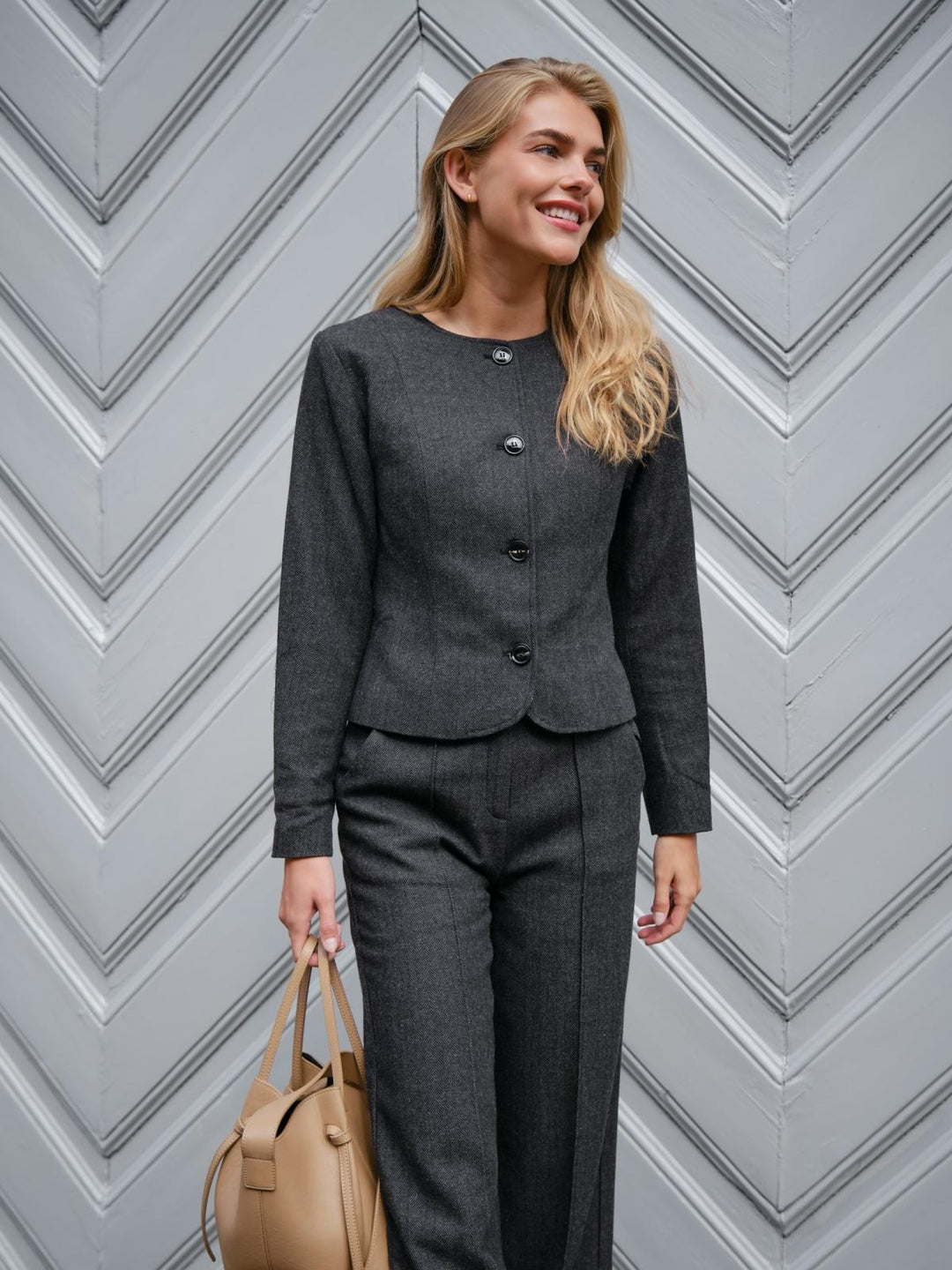 Sury Herringbone Pants