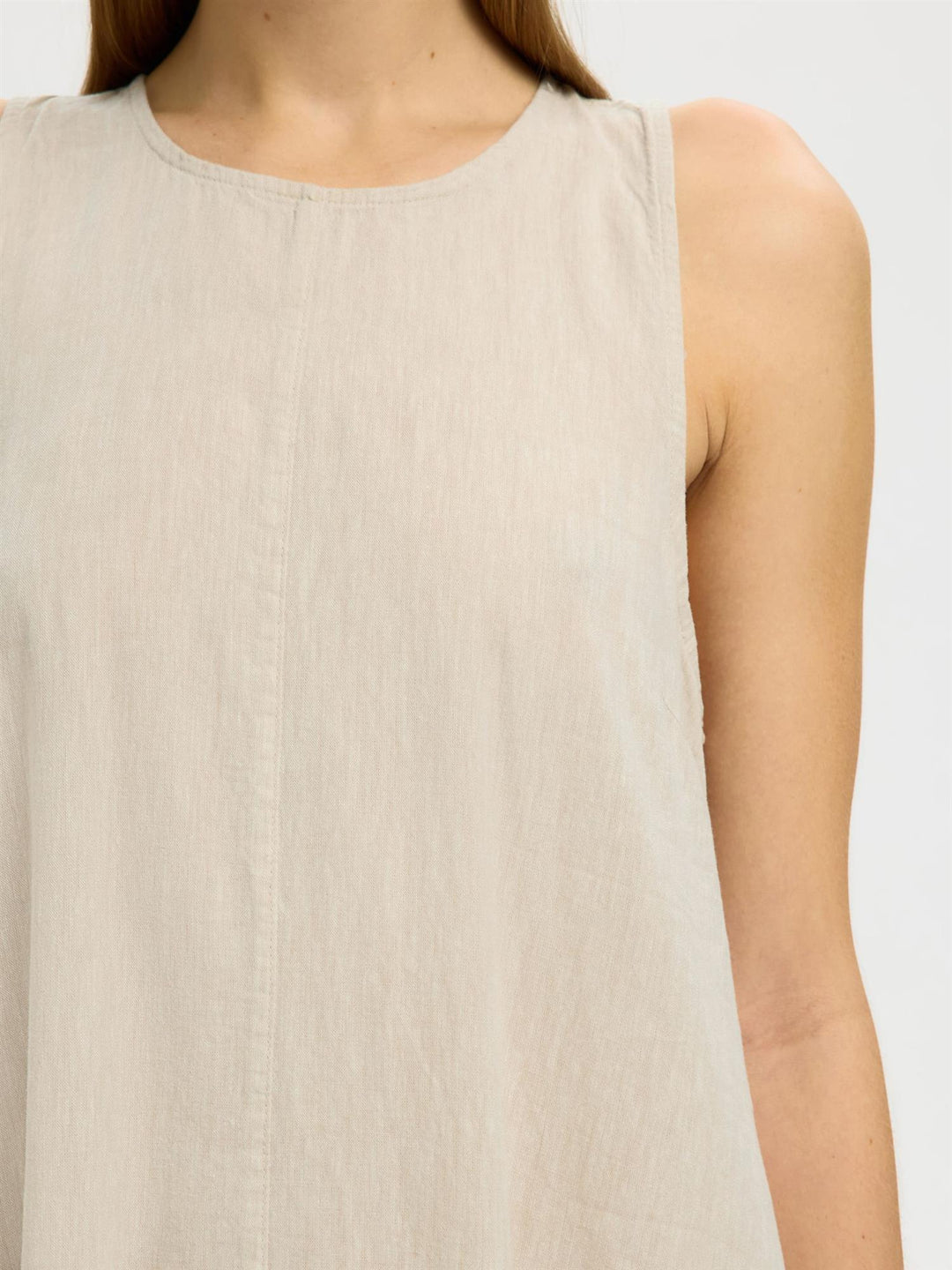 Luisa Relaxed Linen Blend Dress