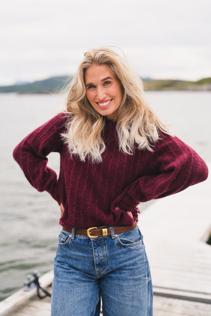 Mira amalie pullover choko truffle