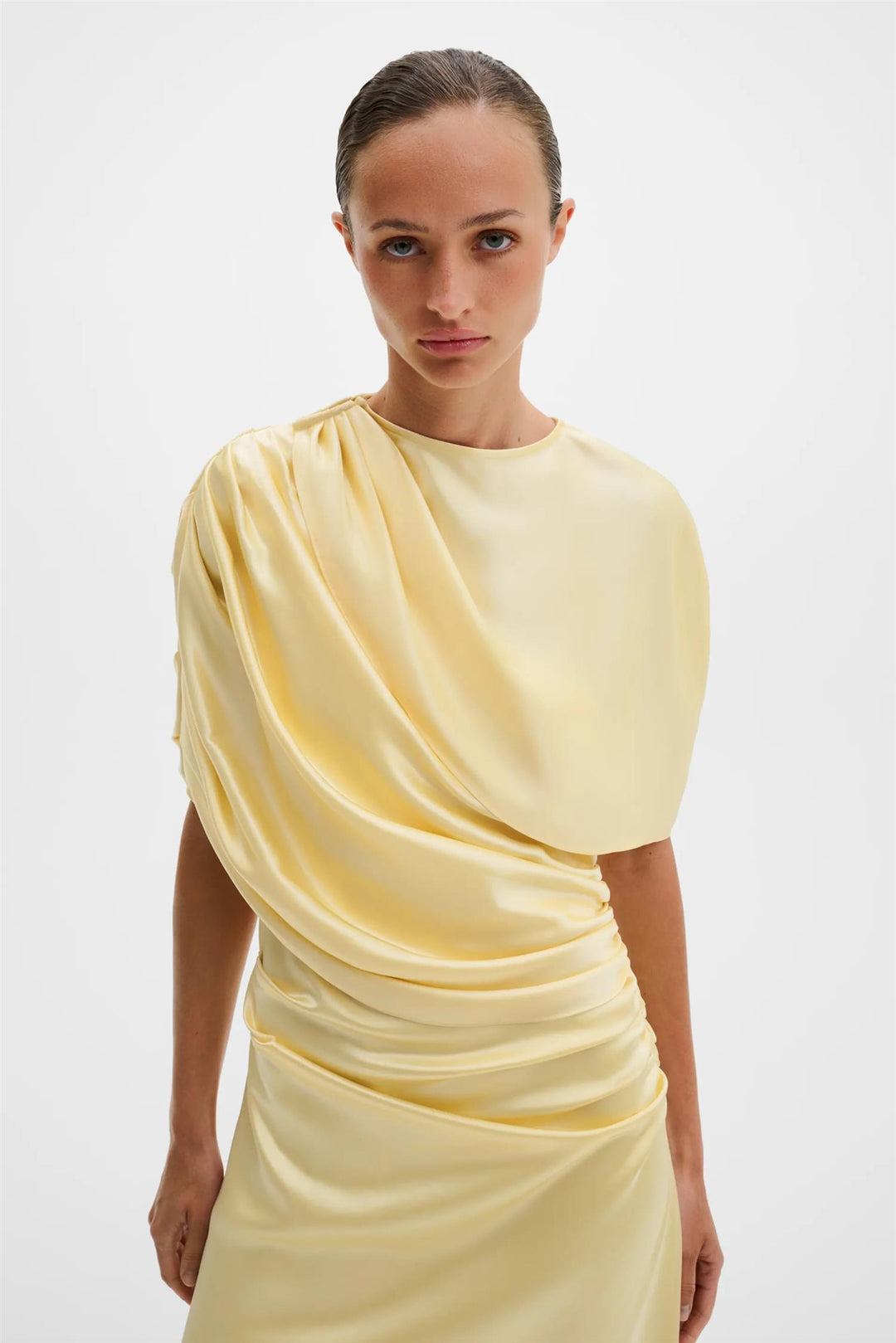 Cassia Draped Fitted dress