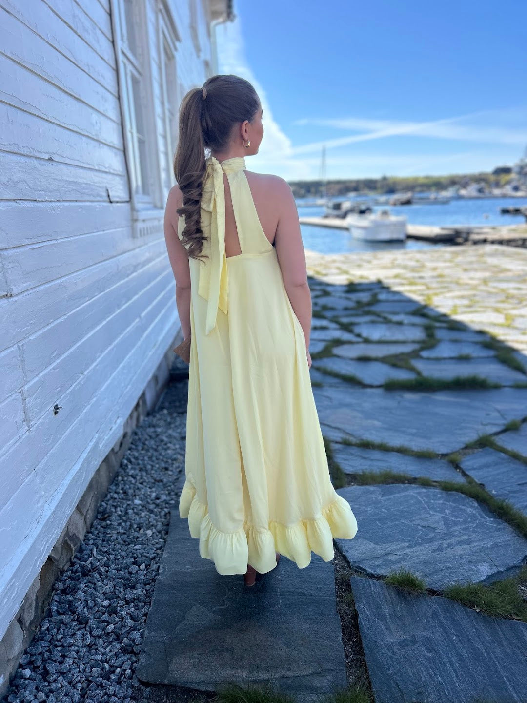 Sabrina Halterneck Ruffled