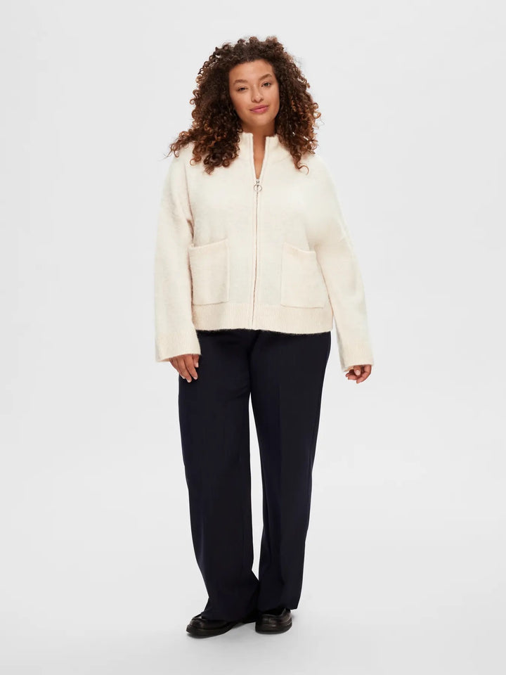 SIA RAS KNIT ZIPPER CARDIGAN